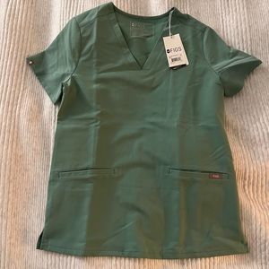 Figs scrub top - jade